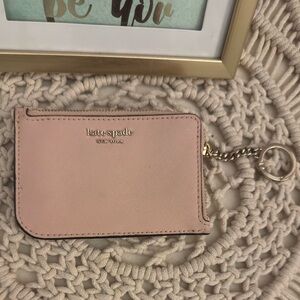 KATE SPADE zip around light pretty pink wallet. Very good condition. Authentic.